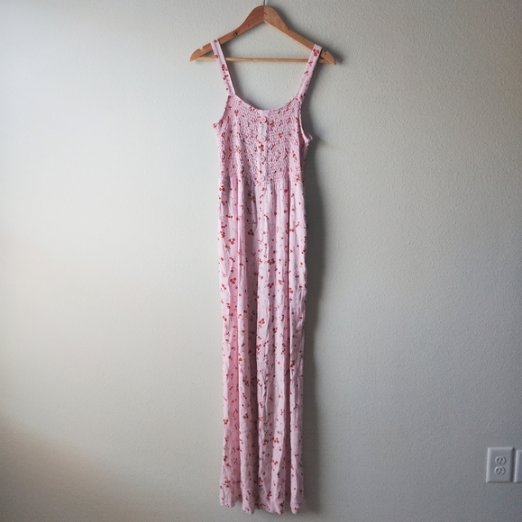RD Style Pink Floral Jumpsuit - Picture 1 of 6